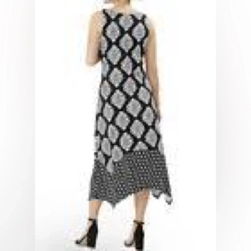 Tommy Bahama Women's Taj Tiles Maxi Dress, Black Sleeveless Asymmetrical size Lg - Picture 2 of 9